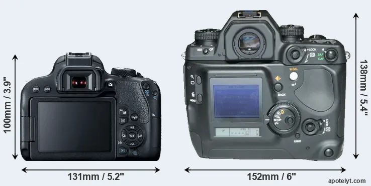 Comparison 800D or N Digital rear