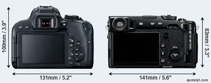 Comparison 800D or X-Pro2 rear