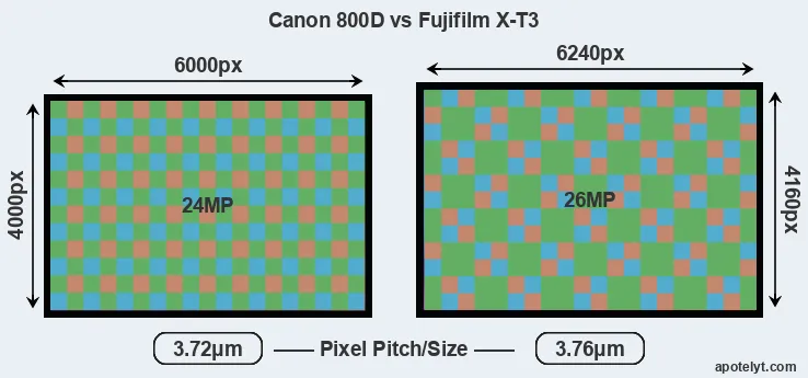 800D versus X-T3 MP