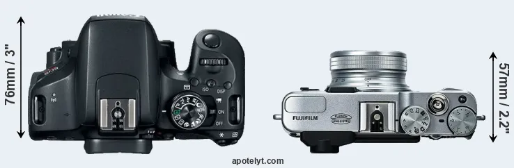 Compare 800D versus X20 top