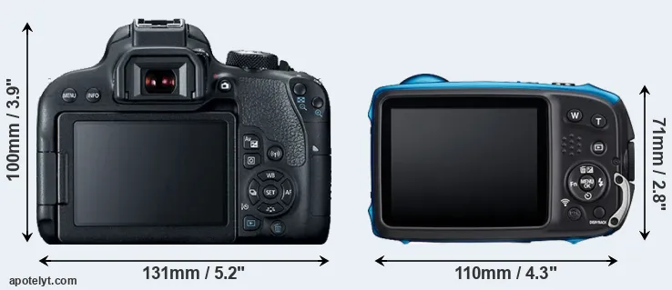 Comparison 800D or XP140 rear