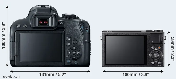 Comparison 800D or XQ1 rear