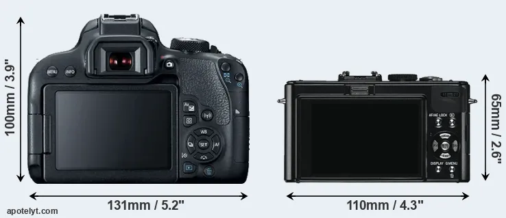 Comparison 800D or D-LUX 5 rear