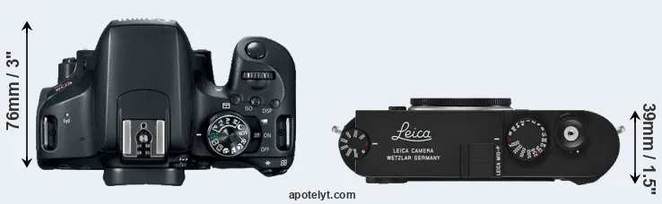 Compare 800D versus M10-P top