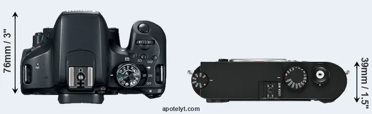 Compare 800D versus M10 top