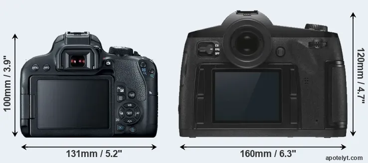 Comparison 800D or S3 rear