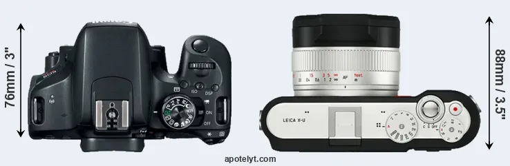 Compare 800D versus X-U Typ 113 top
