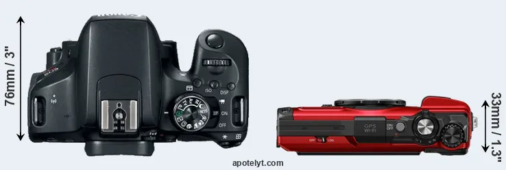 Compare 800D versus TG-7 top