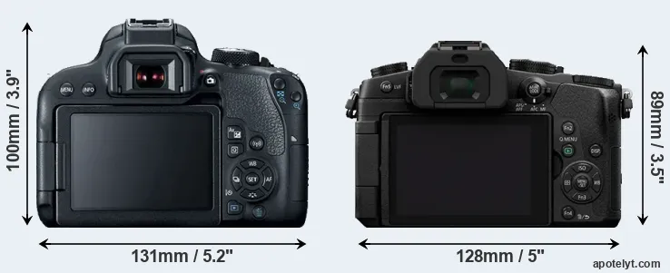 Comparison 800D or G85 rear