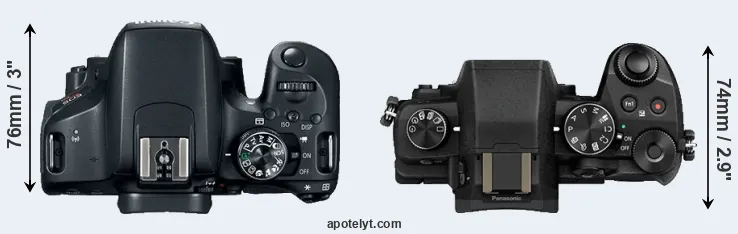 Compare 800D versus G85 top