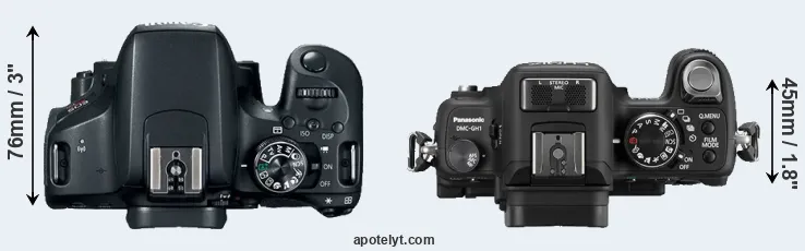 Compare 800D versus GH1 top