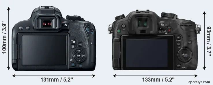 Comparison 800D or GH3 rear