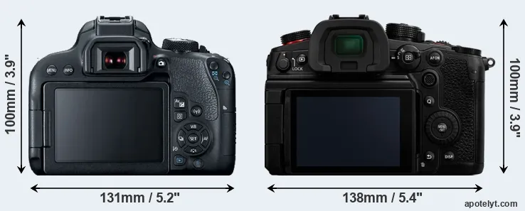 Comparison 800D or GH6 rear