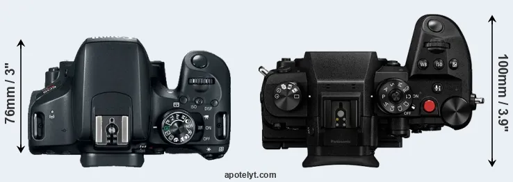 Compare 800D versus GH6 top