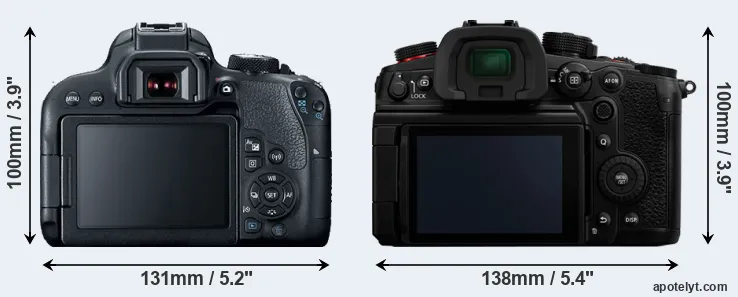 Comparison 800D or GH7 rear