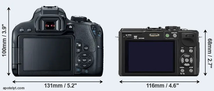 Comparison 800D or GX1 rear