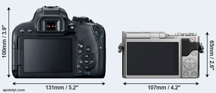Comparison 800D or GX800 rear