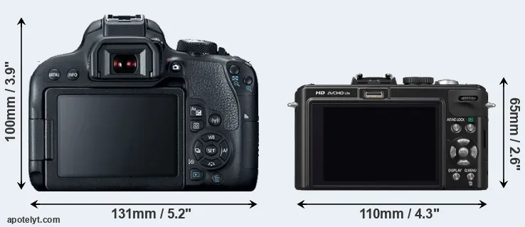 Comparison 800D or LX5 rear