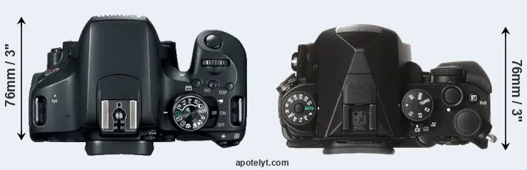 Compare 800D versus KP top