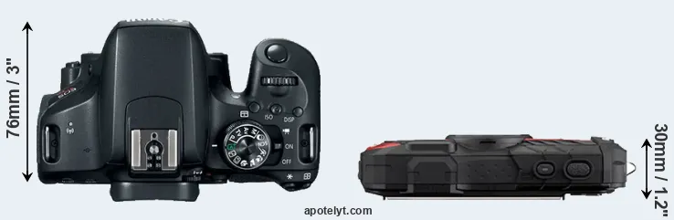 Compare 800D versus WG-60 top