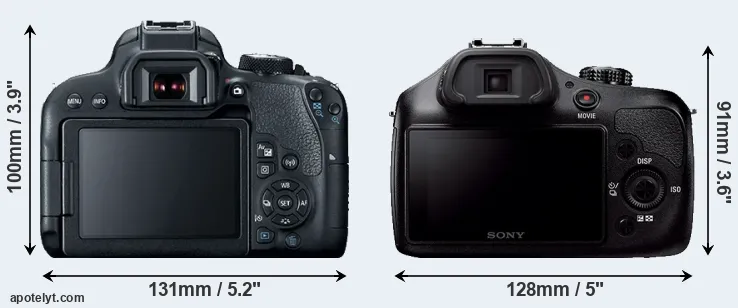 Comparison 800D or A3000 rear