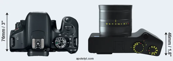 Compare 800D versus ZX1 top