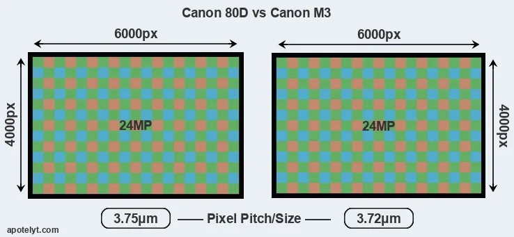 80D versus M3 MP