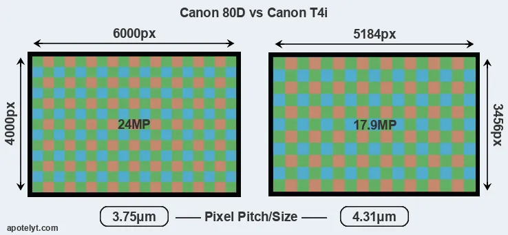 80D versus T4i MP