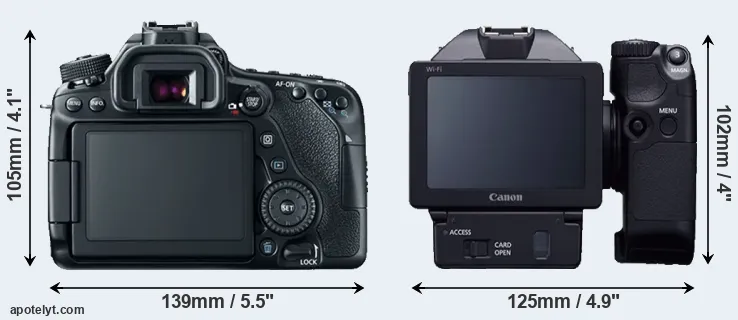 Comparison 80D or XC10 rear