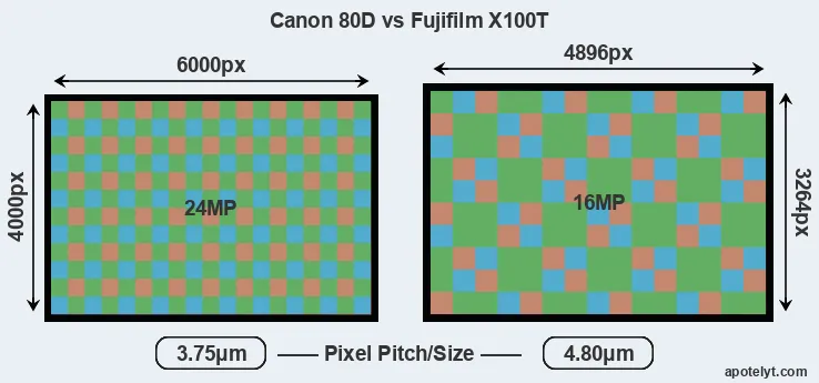 80D versus X100T MP