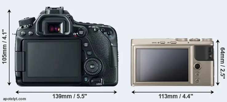 Comparison 80D or XF10 rear