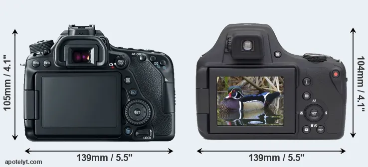 Comparison 80D or AZ901 rear