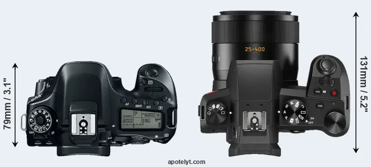 Compare 80D versus V-LUX 5 top