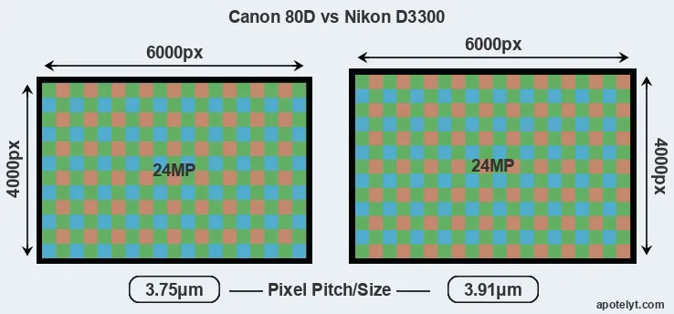 80D versus D3300 MP