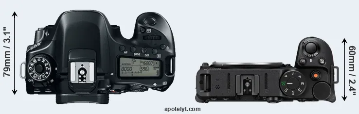 Compare 80D versus Z30 top