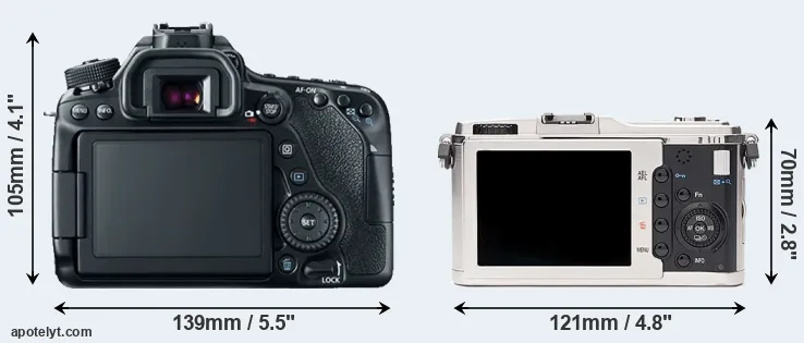 Comparison 80D or E-P1 rear
