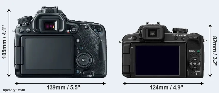 Comparison 80D or FZ100 rear