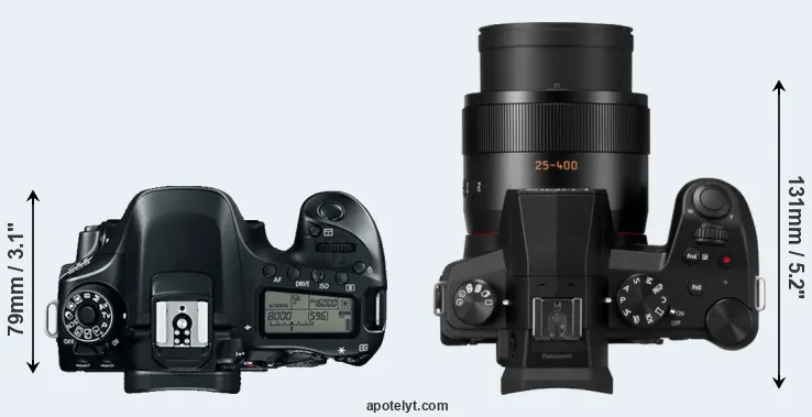 Compare 80D versus FZ1000 II top