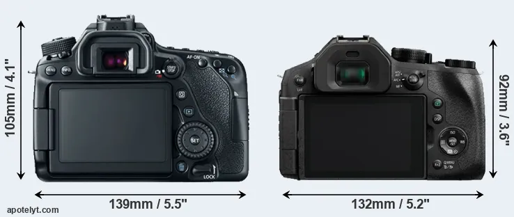 Comparison 80D or FZ300 rear