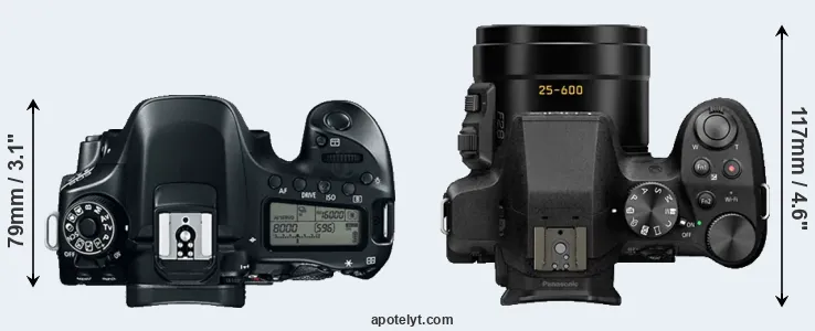 Compare 80D versus FZ330 top