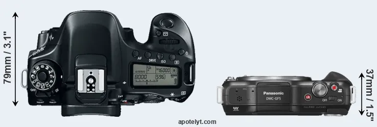 Compare 80D versus GF5 top