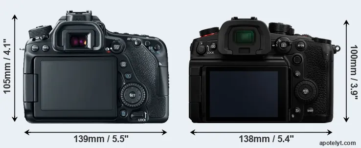 Comparison 80D or GH6 rear