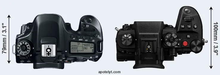 Compare 80D versus GH6 top