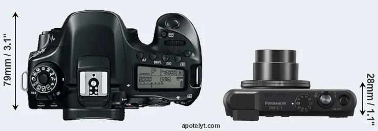Compare 80D versus LF1 top