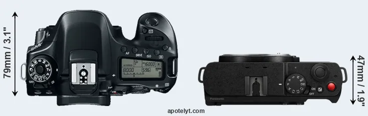 Compare 80D versus S9 top
