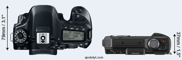 Compare 80D versus TS7 top