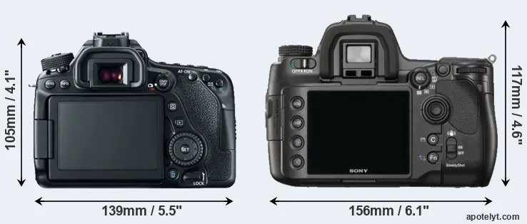 Comparison 80D or A900 rear