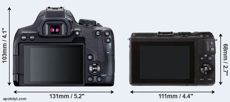 Comparison 850D or M3 rear