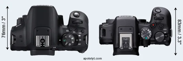 Compare 850D versus R10 top