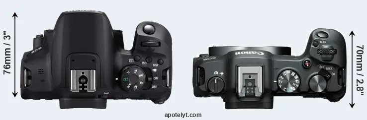 Compare 850D versus R8 top